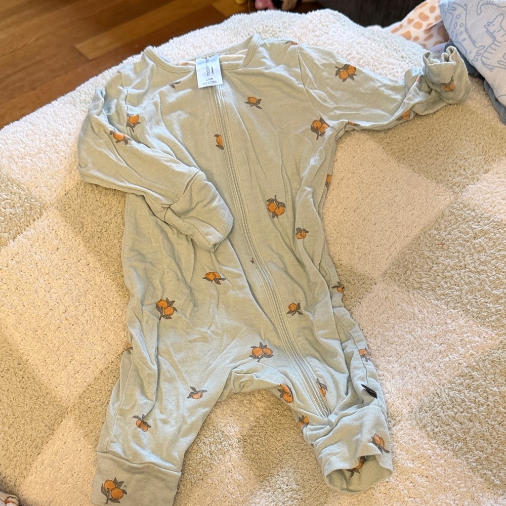 Gerber Seafoam Turtle Print Footie